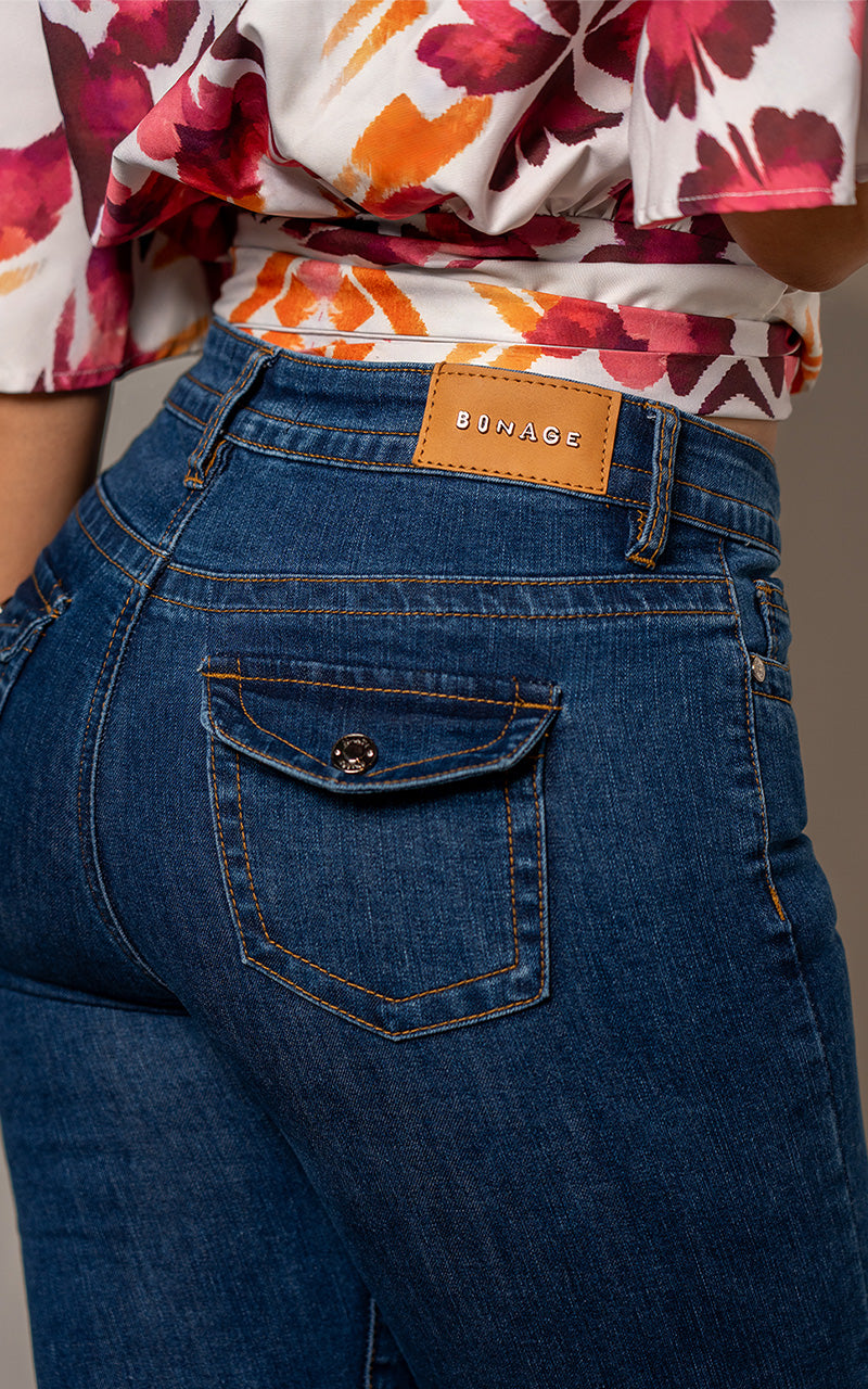 ALESSIA BLOUSE & IBBIE FLARE JEANS