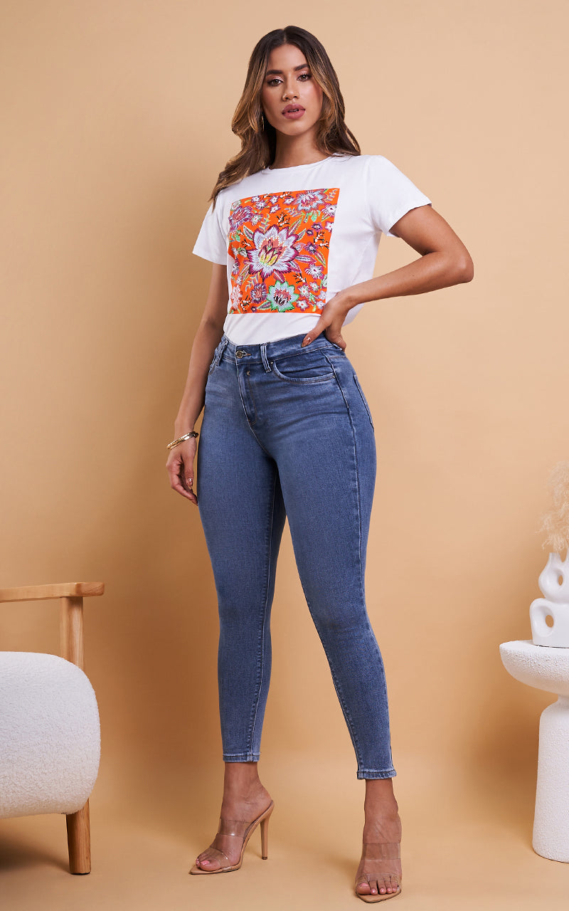 BASIC SKINNY ANKLE JEANS