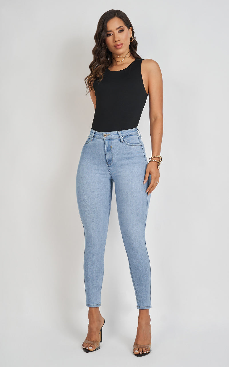 BASIC SKINNY ANKLE JEANS