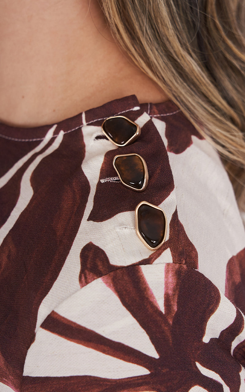 BURGUNDY MUSE BLOUSE