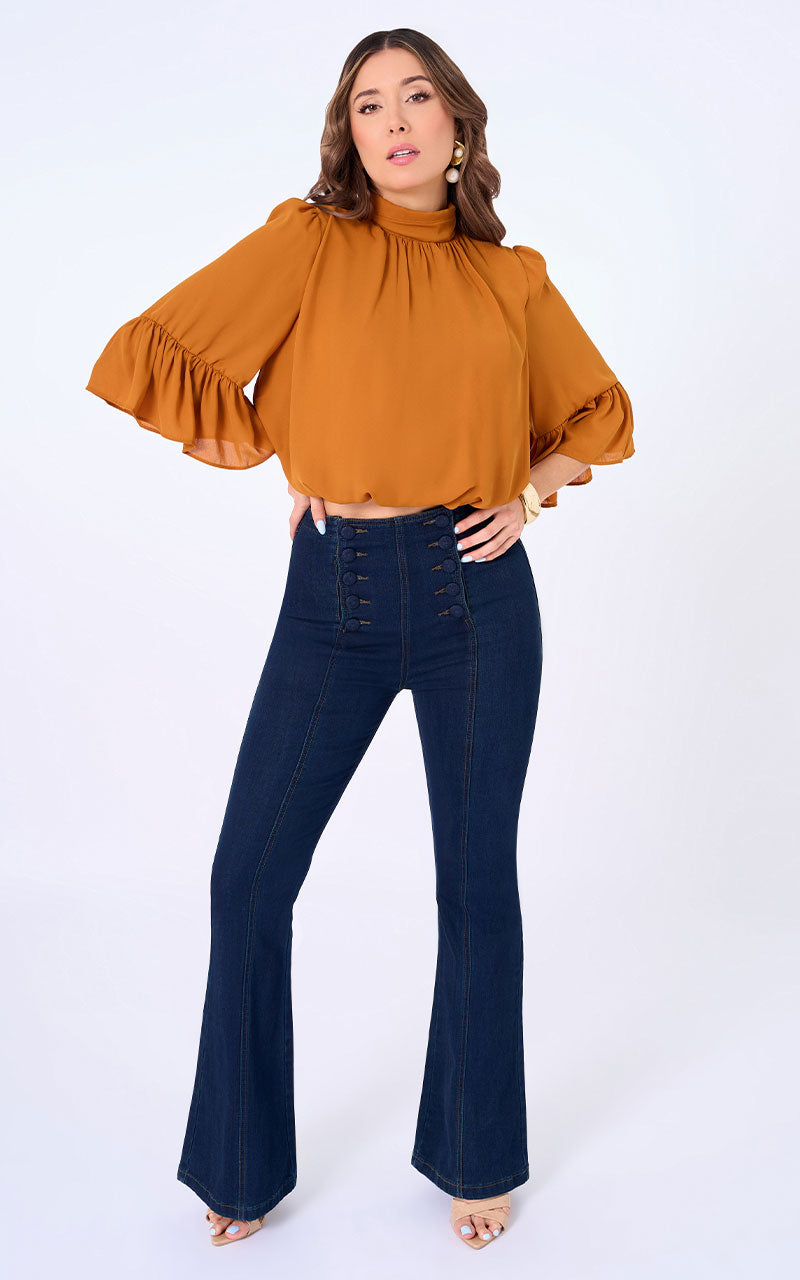 BLUSA MANGA LARGA