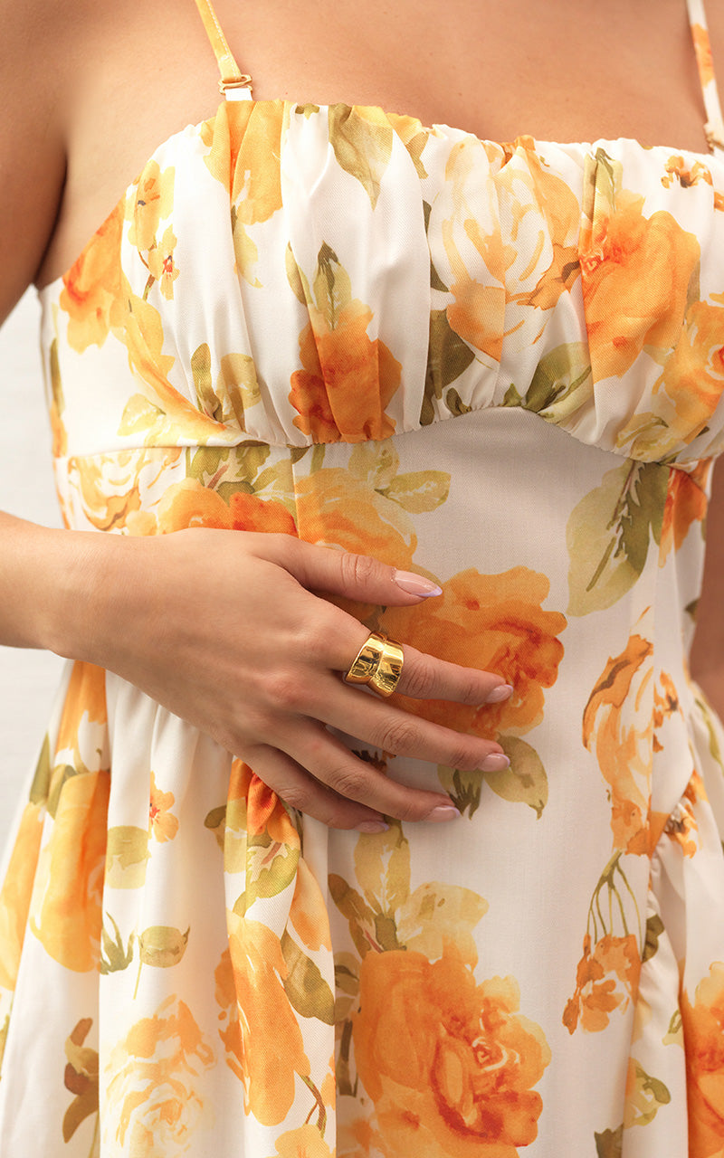 ELEGANCE FLORAL DRESS