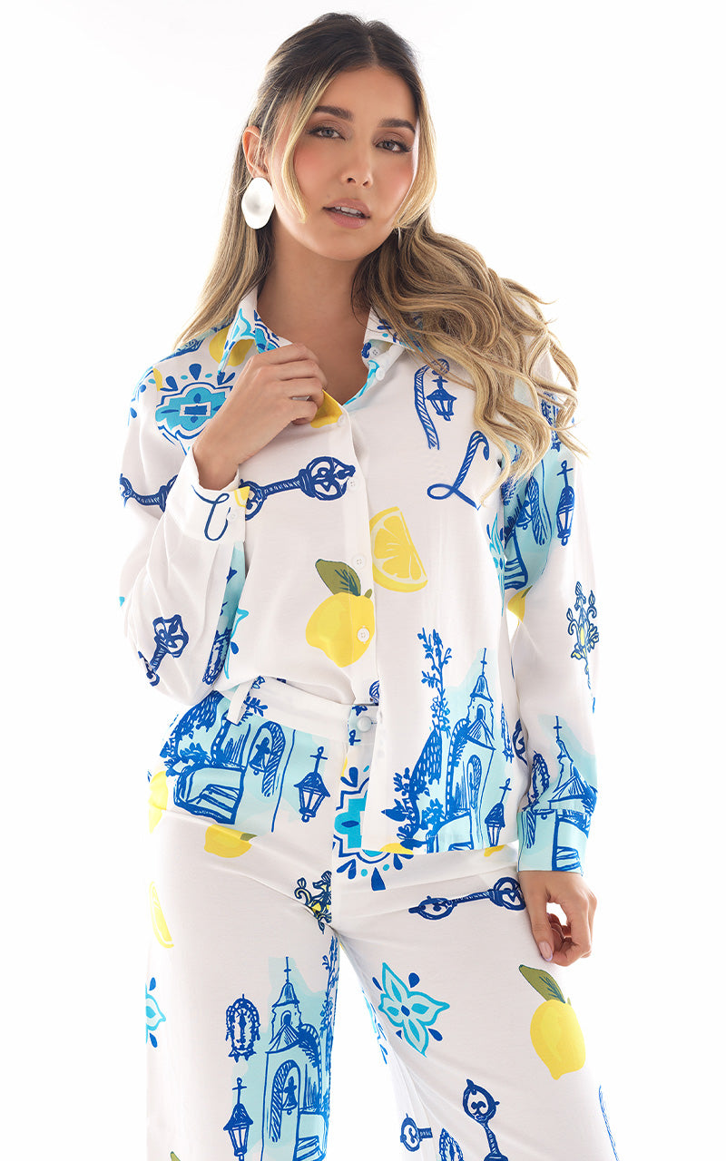 AMALFI LEMON SHIRT & PANTS