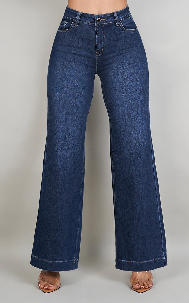 CRISTEL WIDE LEG JEANS