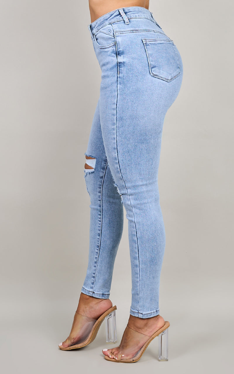 BASIC SKINNY ANKLE JEANS