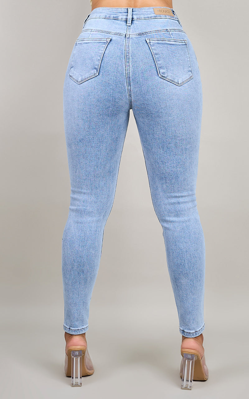 BASIC SKINNY ANKLE JEANS