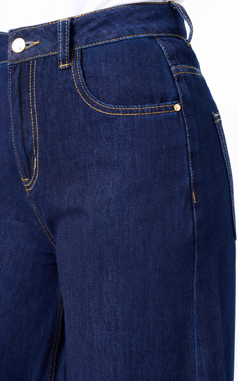 JEANS WIDE LEG TIRO ALTO