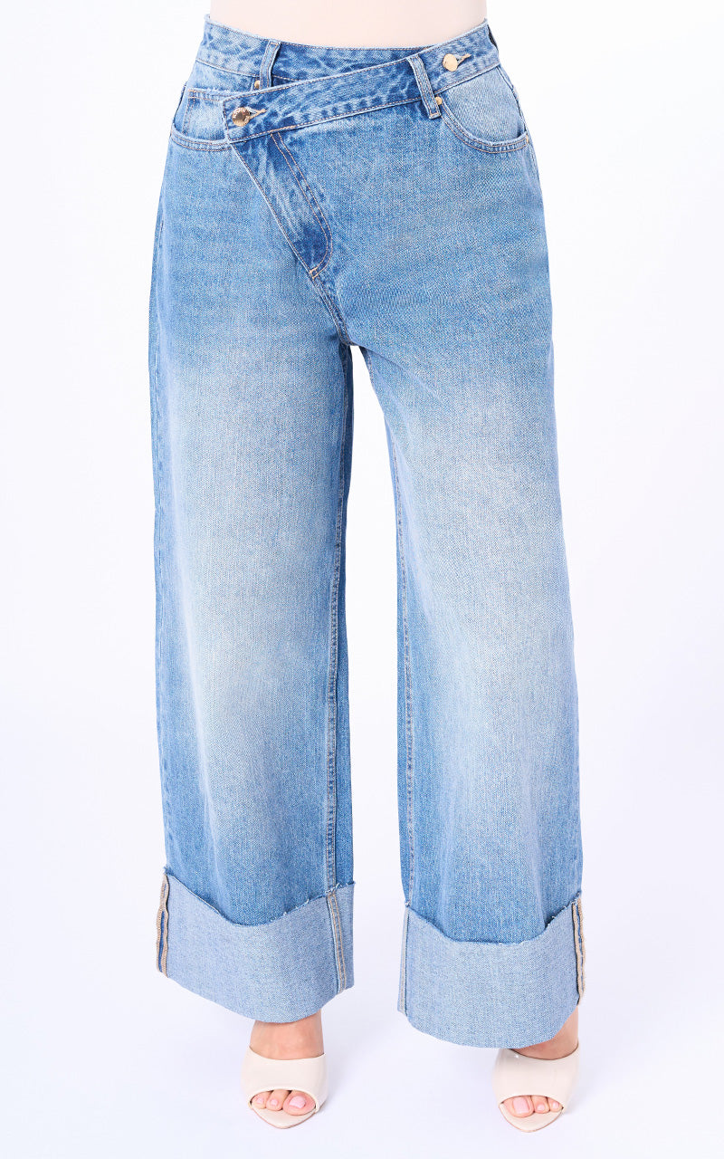 JEANS BAGGY CROPPED TIRO ALTO