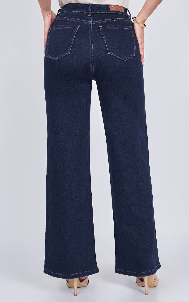 JEANS WIDE LEG TIRO ALTO