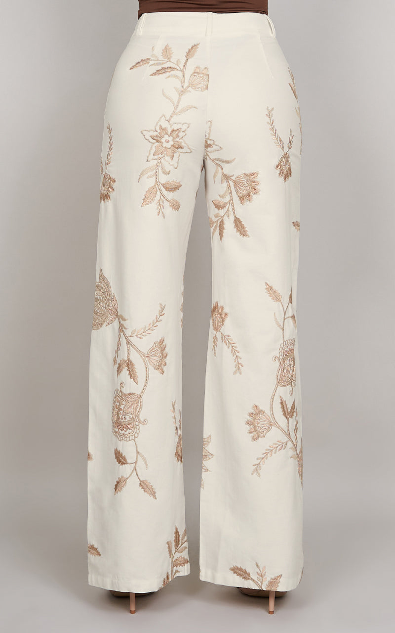EMBROIDERED SAND TOP & PANTS