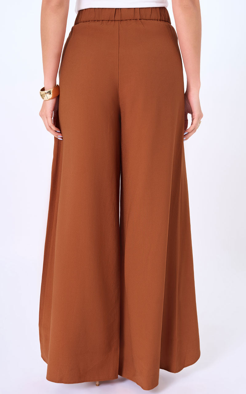 PANTALON WIDE LEG UNICOLOR