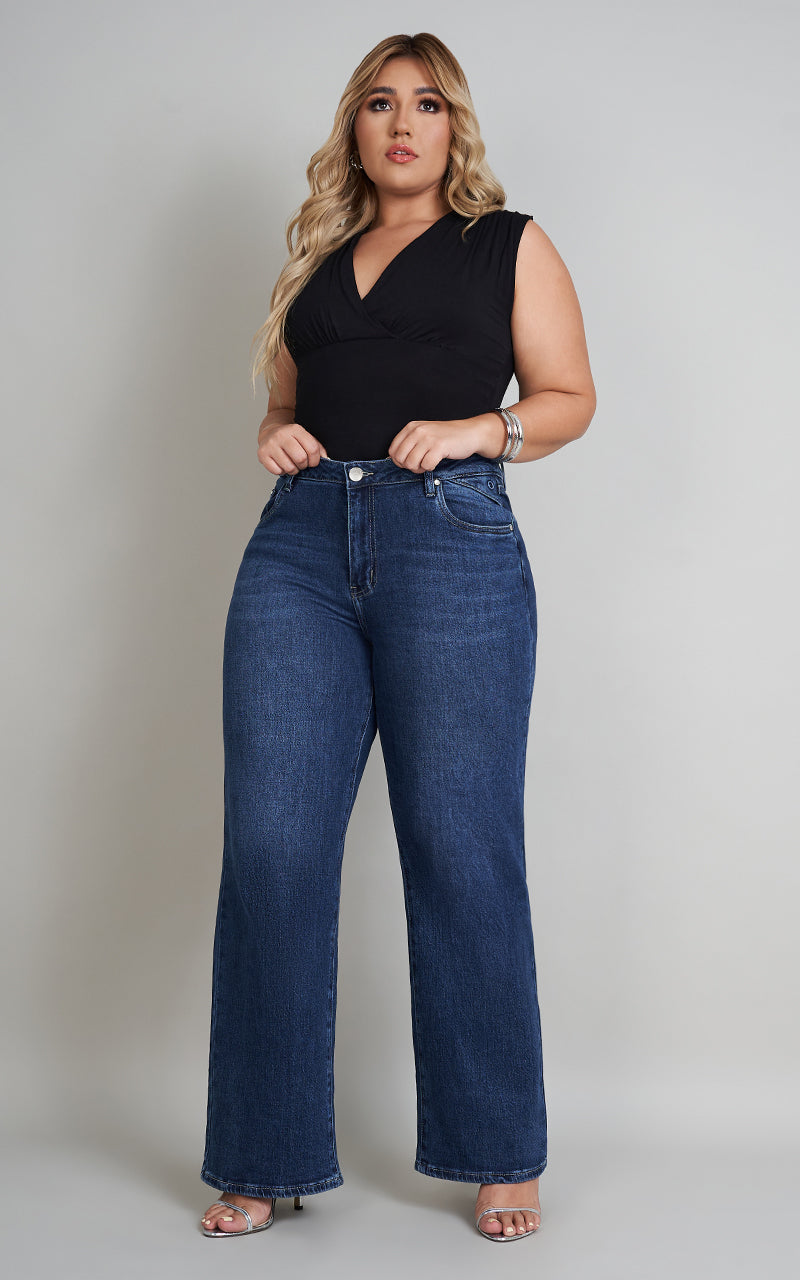 ARELIS WIDE LEG PLUS JEANS