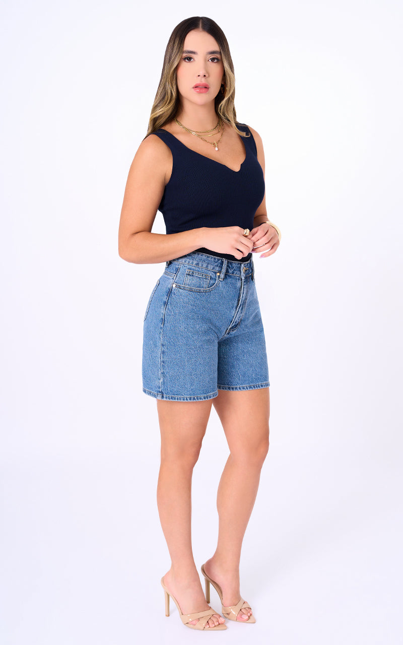 SHORT CORTO DENIM