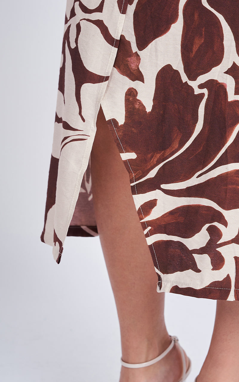 BURGUNDY MUSE SKIRT