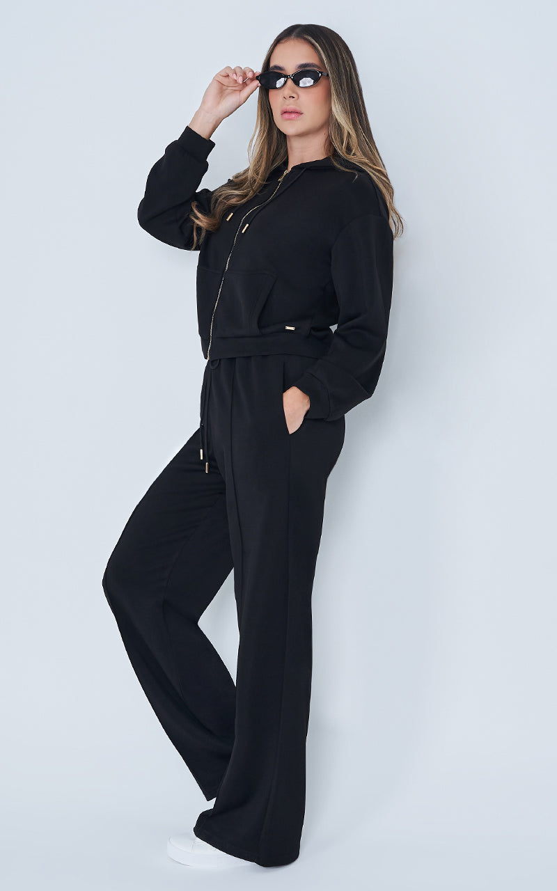 JET SET SWEATER & PANTS BLACK