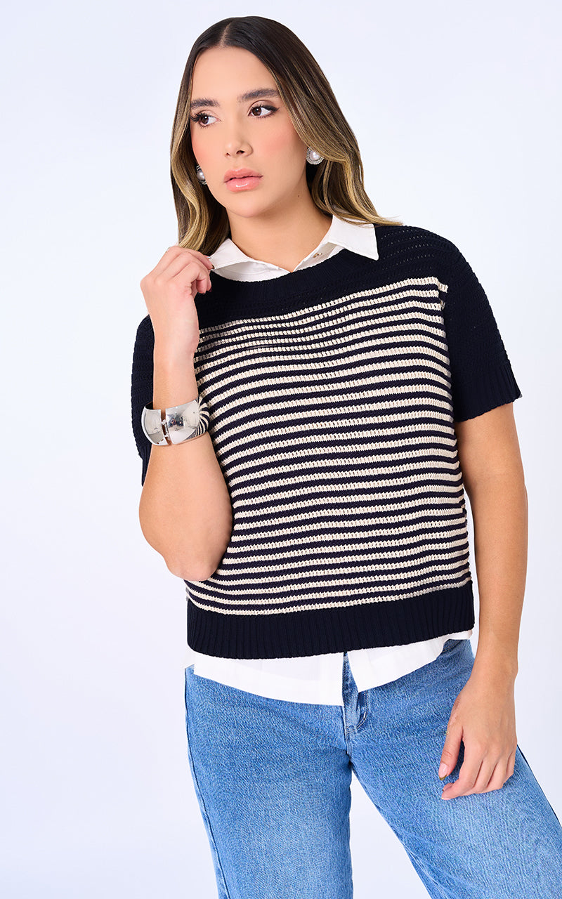 SWEATER MANGA CORTA