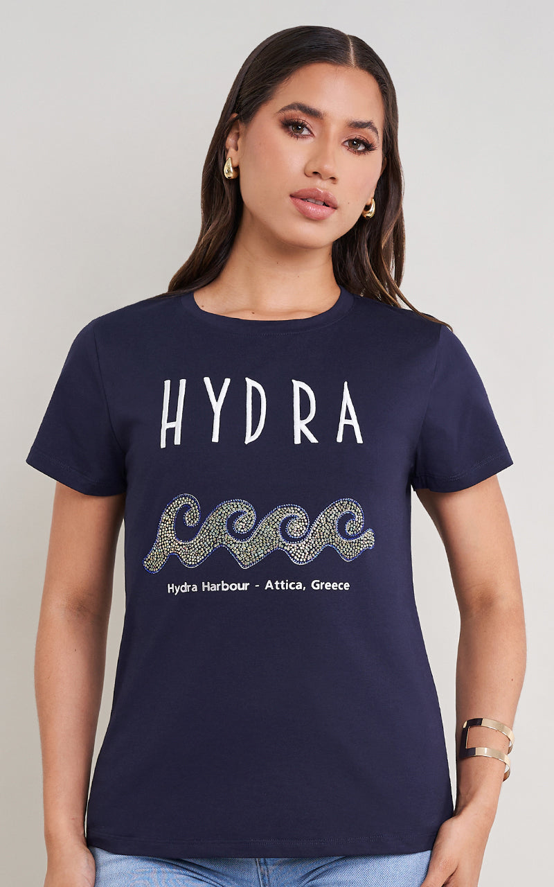 HYDRA T-SHIRT & ALEJANDRA STRAIGHT JEANS