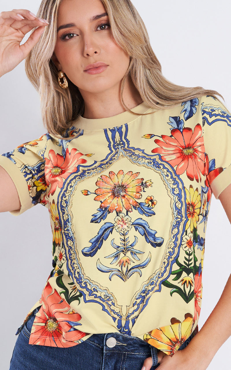 INDIGO SUN T-SHIRT