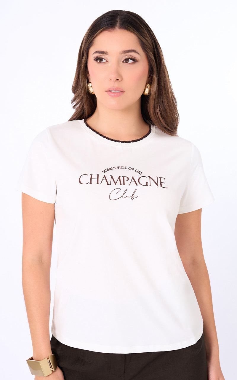 T-SHIRT BASICO CON FRASE