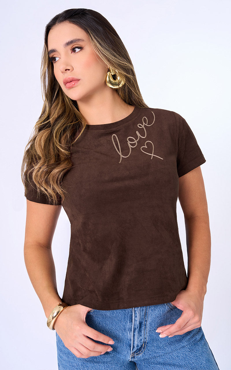 T-SHIRT BASICO SUEDE