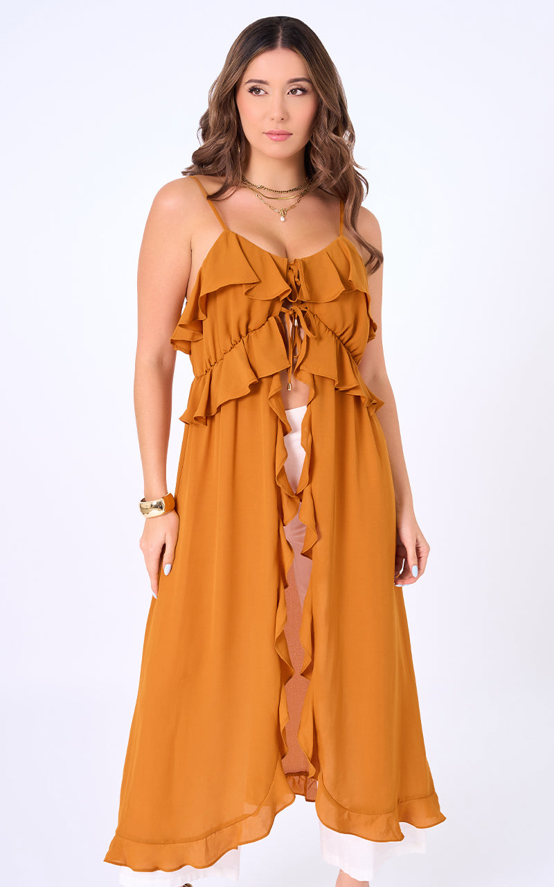 VESTIDO CON TIRANTES FINOS