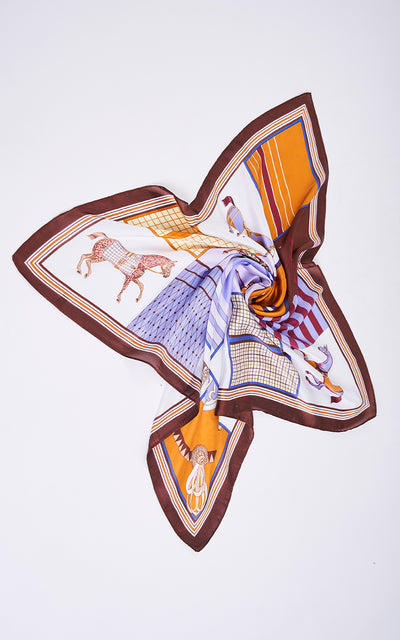 ELEGANT HORSE PRINT SCARF