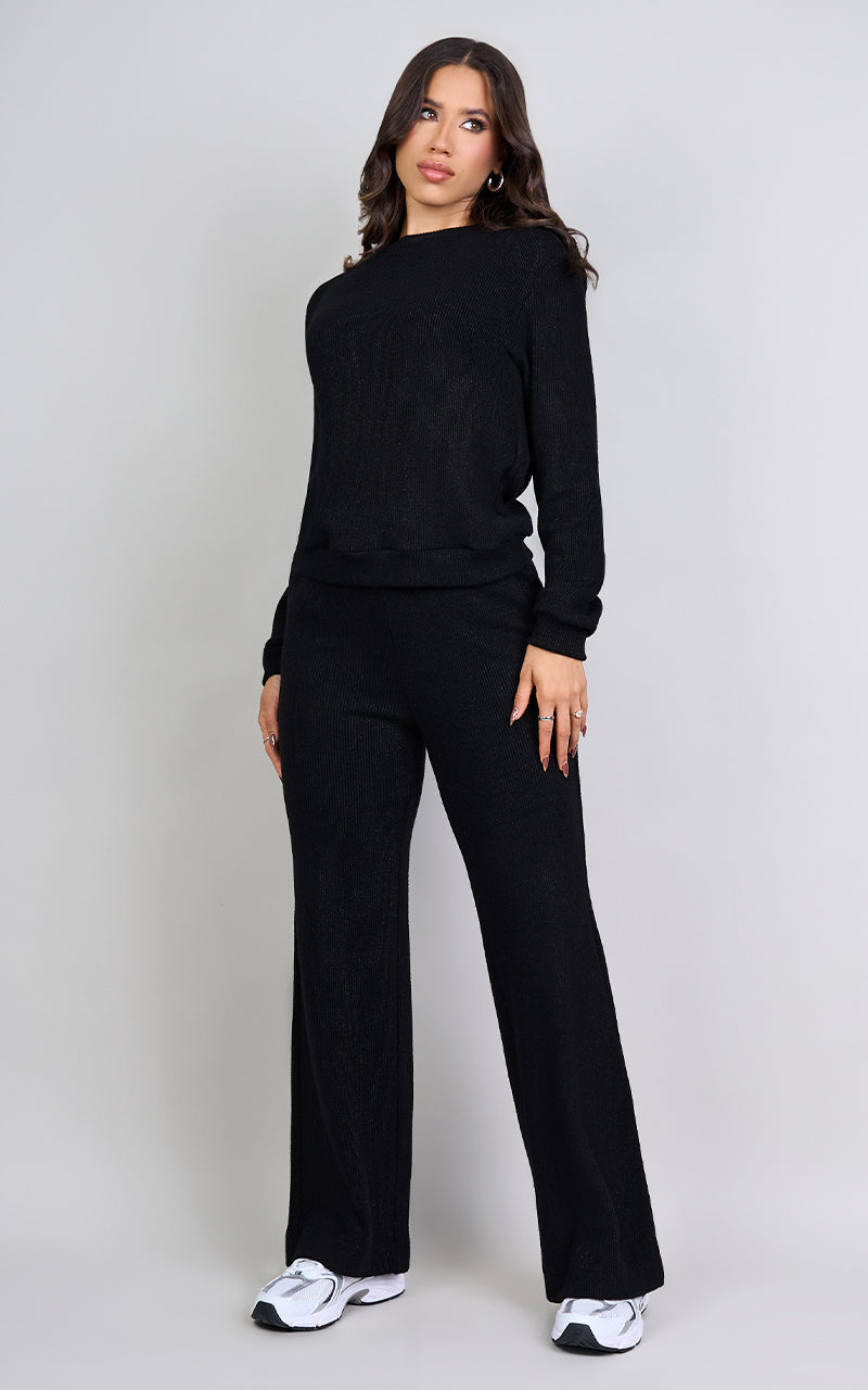 COLLECTS MOMENTS SWEATER & PANTS NEGRO