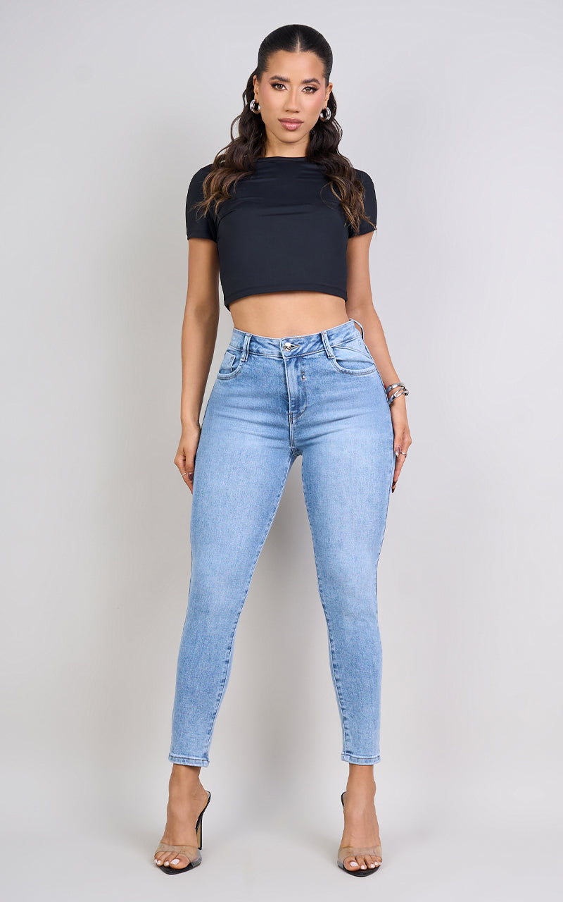 BASIC SKINNY ANKLE JEANS