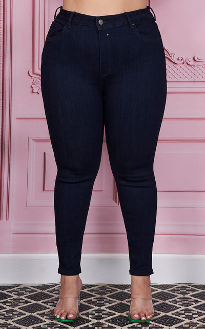 PLUS SIZE SKINNY ANKLE JEANS