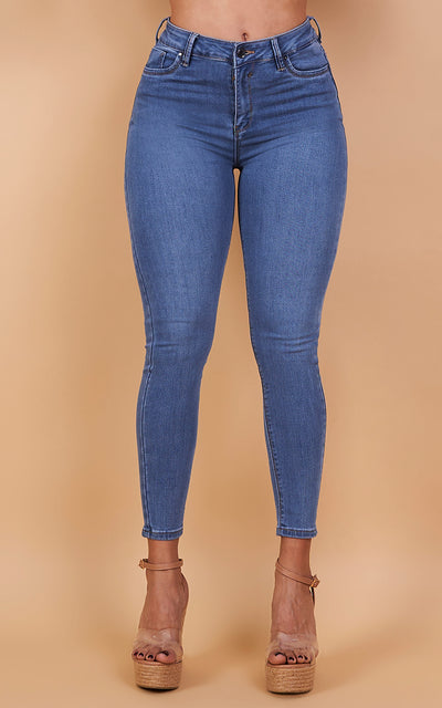 BASIC SKINNY ANKLE JEANS