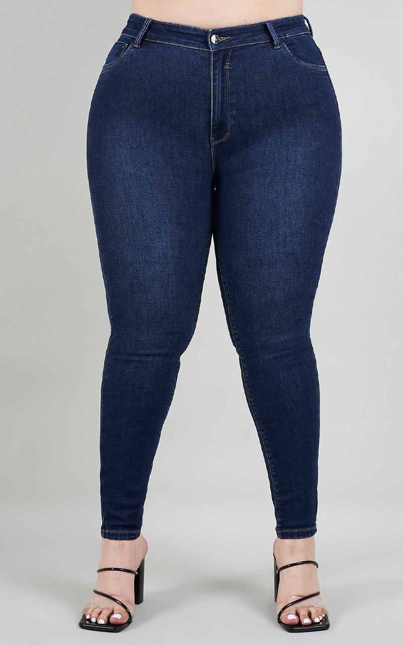 PLUS SIZE SKINNY ANKLE JEANS