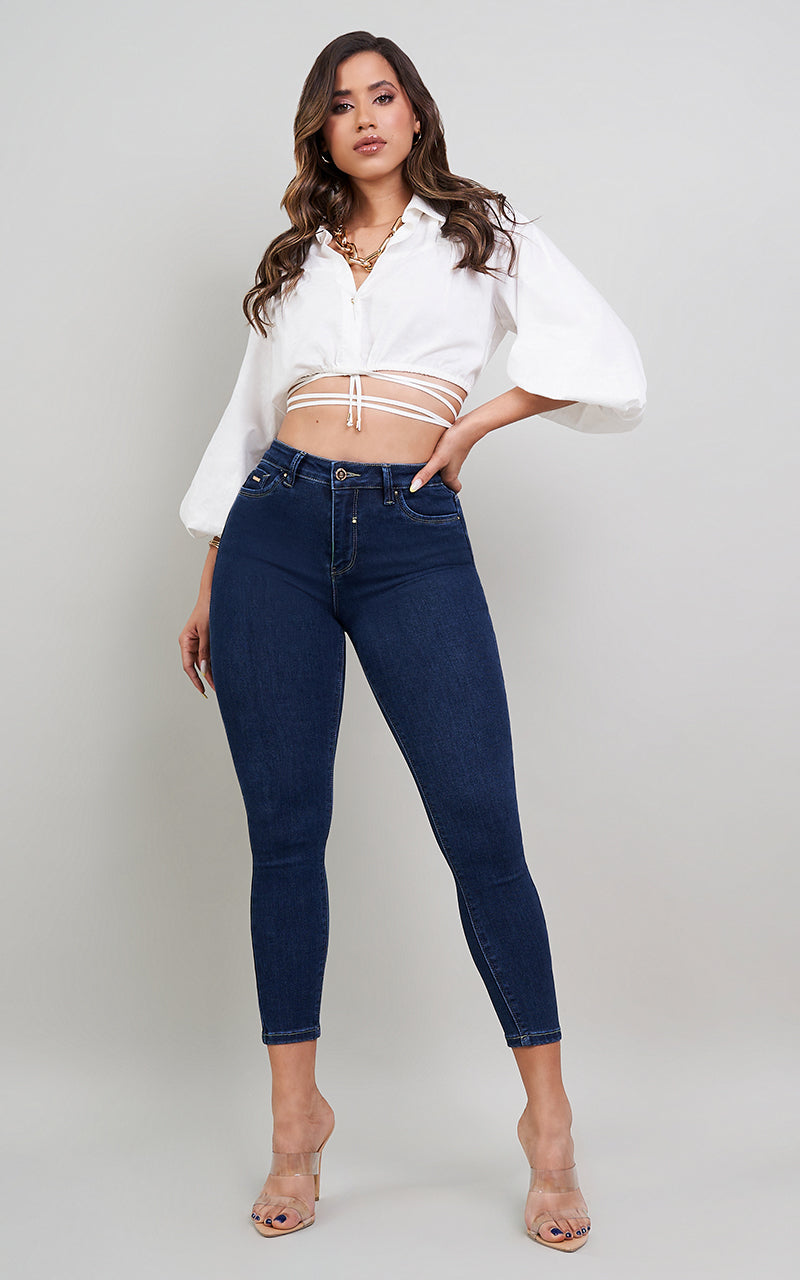 BASIC SKINNY ANKLE JEANS