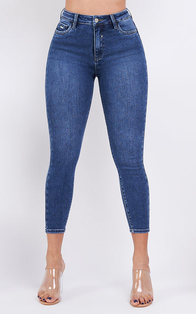 BASIC SKINNY ANKLE JEANS