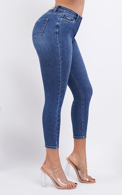 BASIC SKINNY ANKLE JEANS