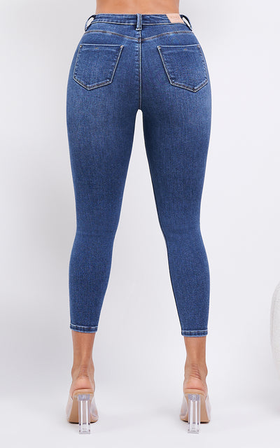 BASIC SKINNY ANKLE JEANS