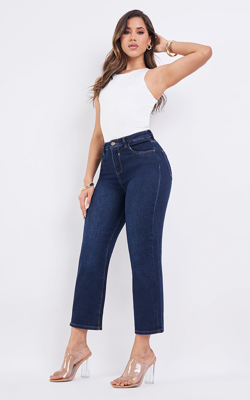 BASIC STRAIGHT ANKLE JEANS
