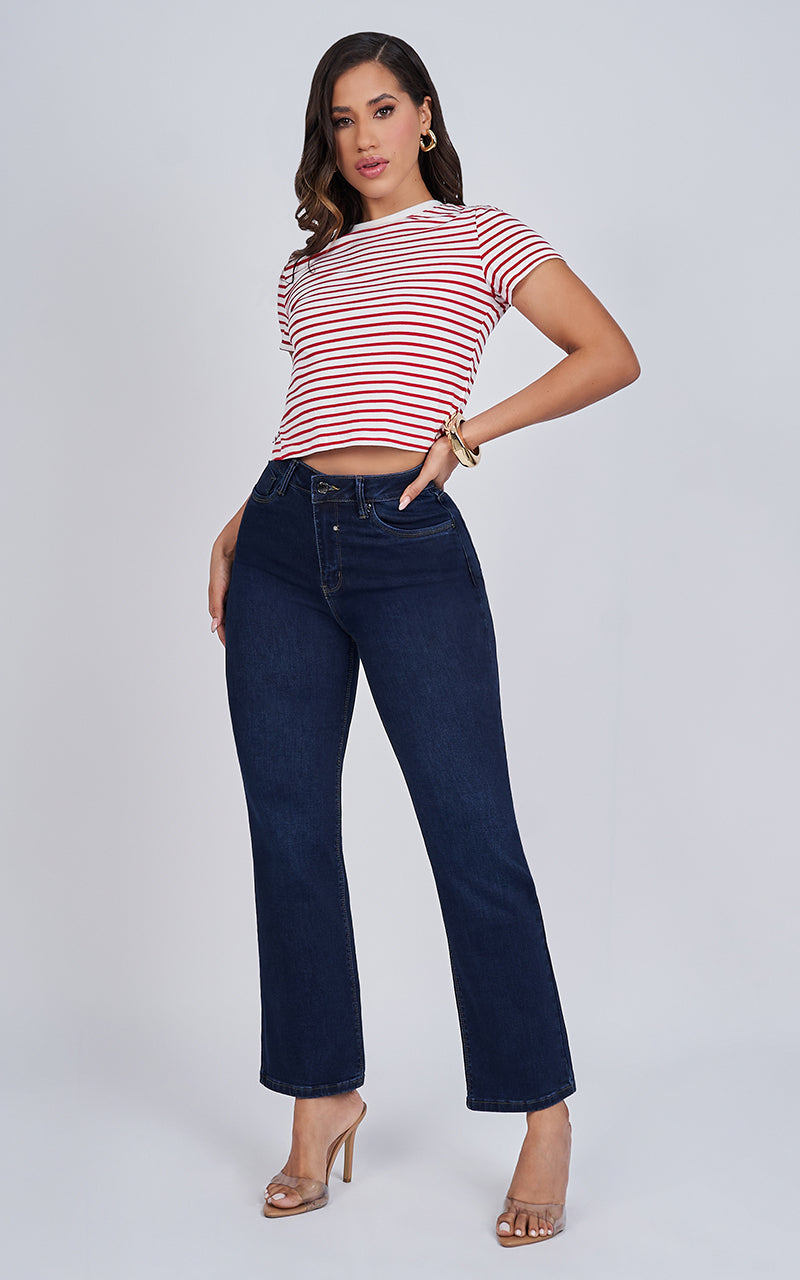 BASIC STRAIGHT ANKLE JEANS