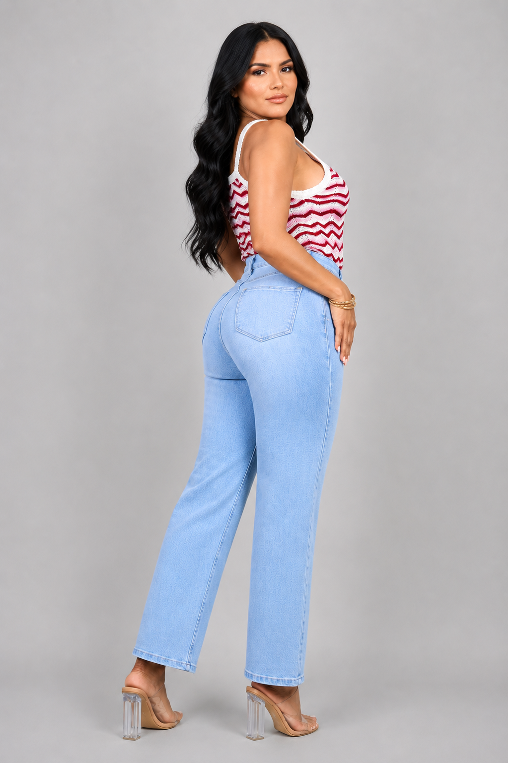 BASIC STRAIGHT CROPED JEANS