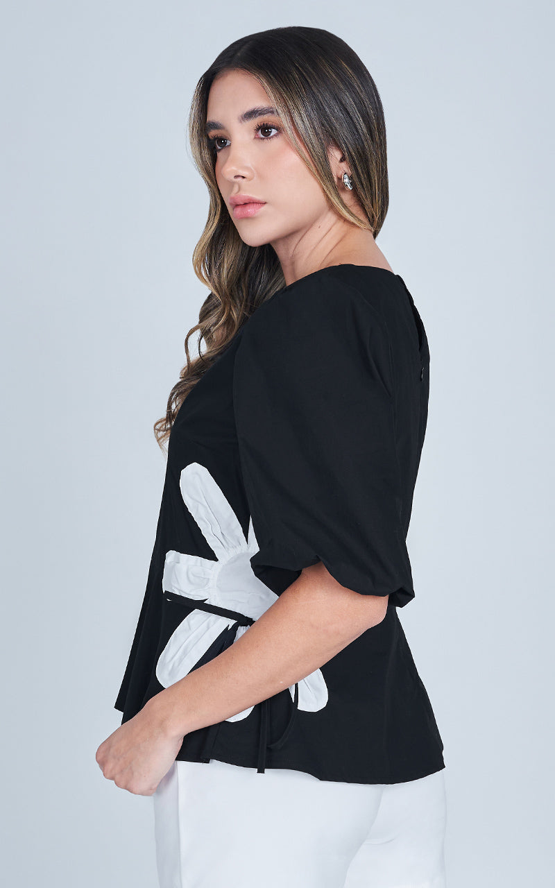 MIDNIGHT DAISY BLOUSE