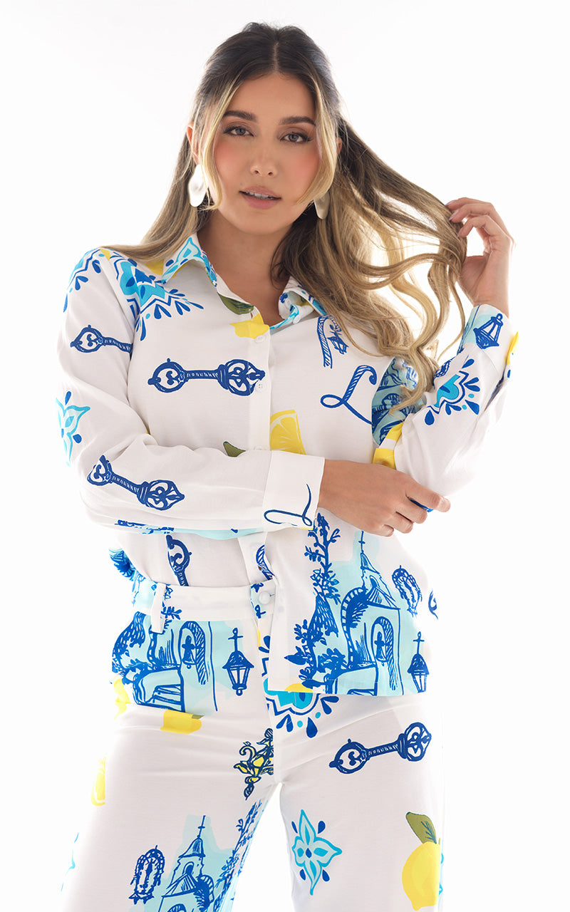 AMALFI LEMON SHIRT & PANTS