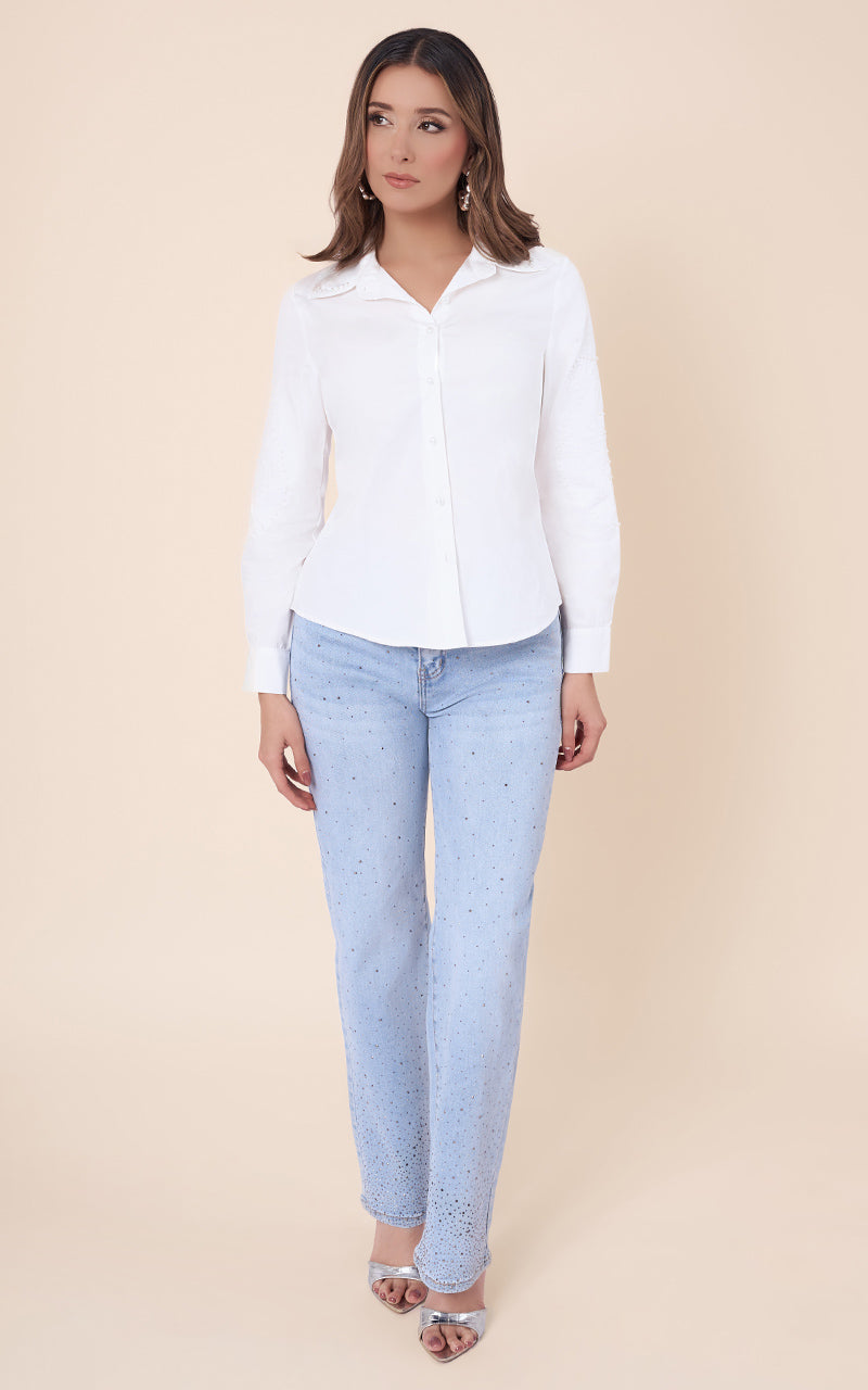 CAMISA CON BORDADOS