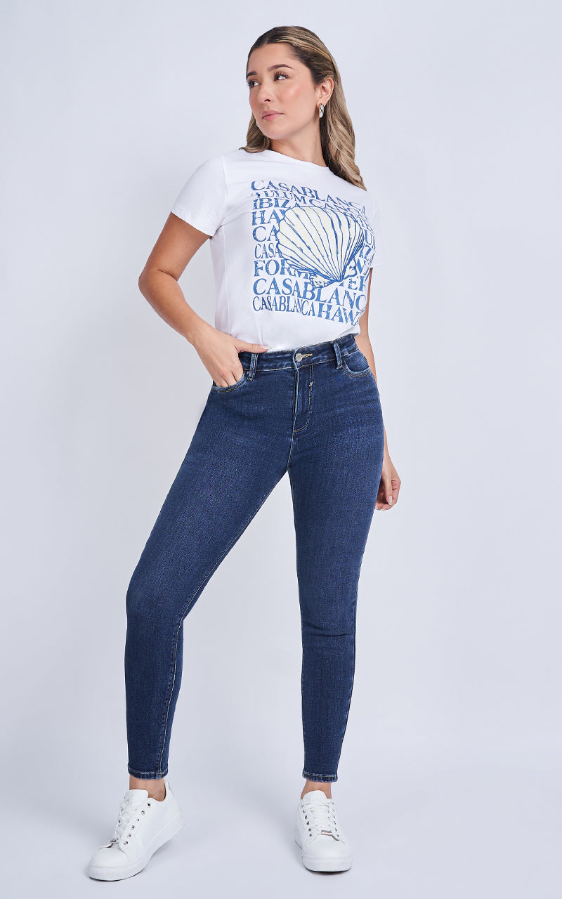 BASIC SKINNY ANKLE JEANS