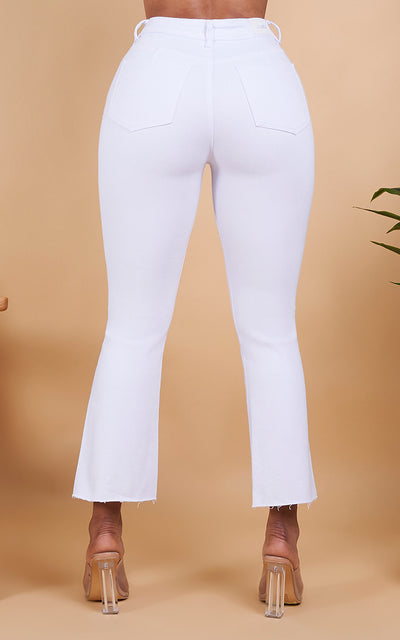 AURA CROPPED FLARE JEANS