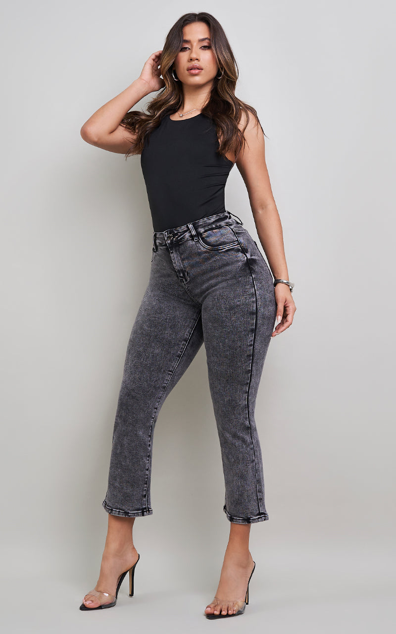 VIRGINIA CROPPED FLARE JEANS