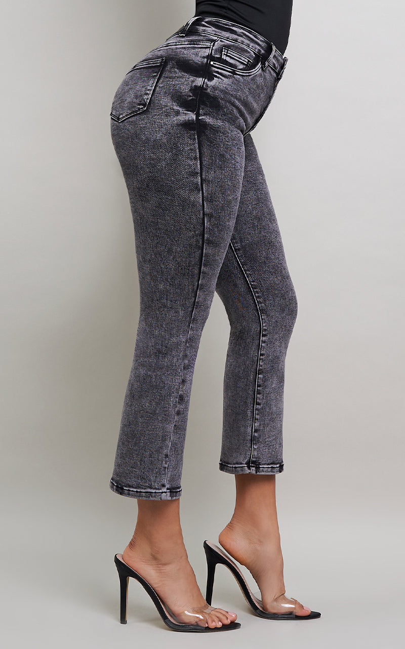 VIRGINIA CROPPED FLARE JEANS