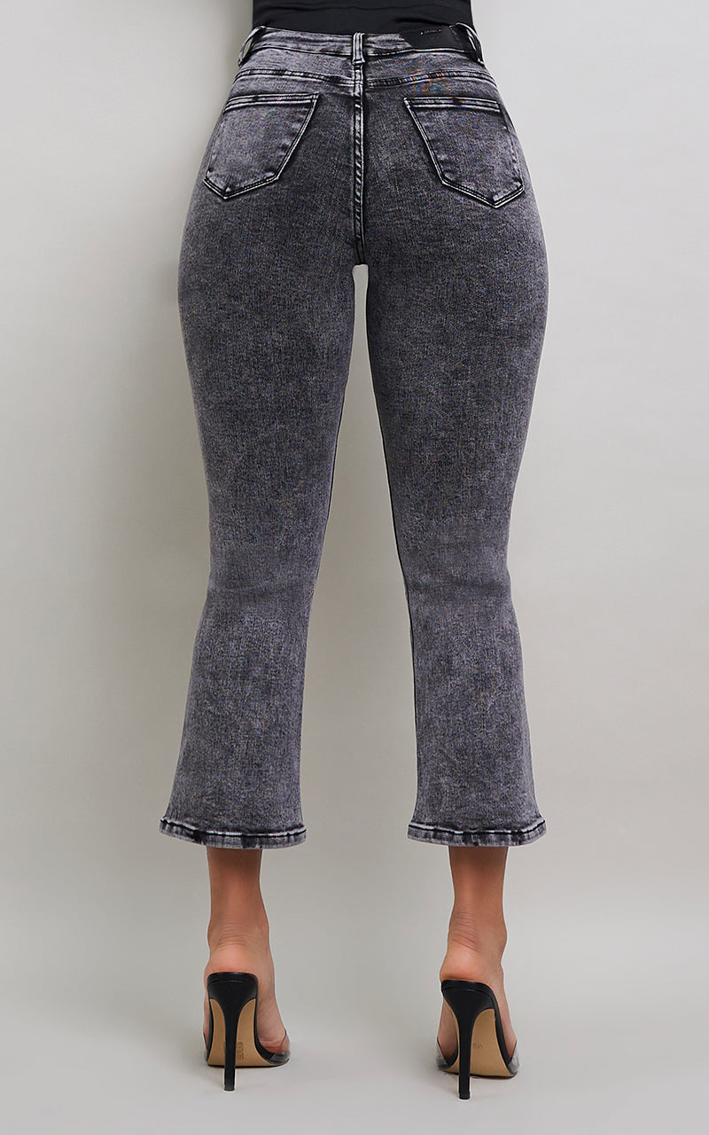 VIRGINIA CROPPED FLARE JEANS