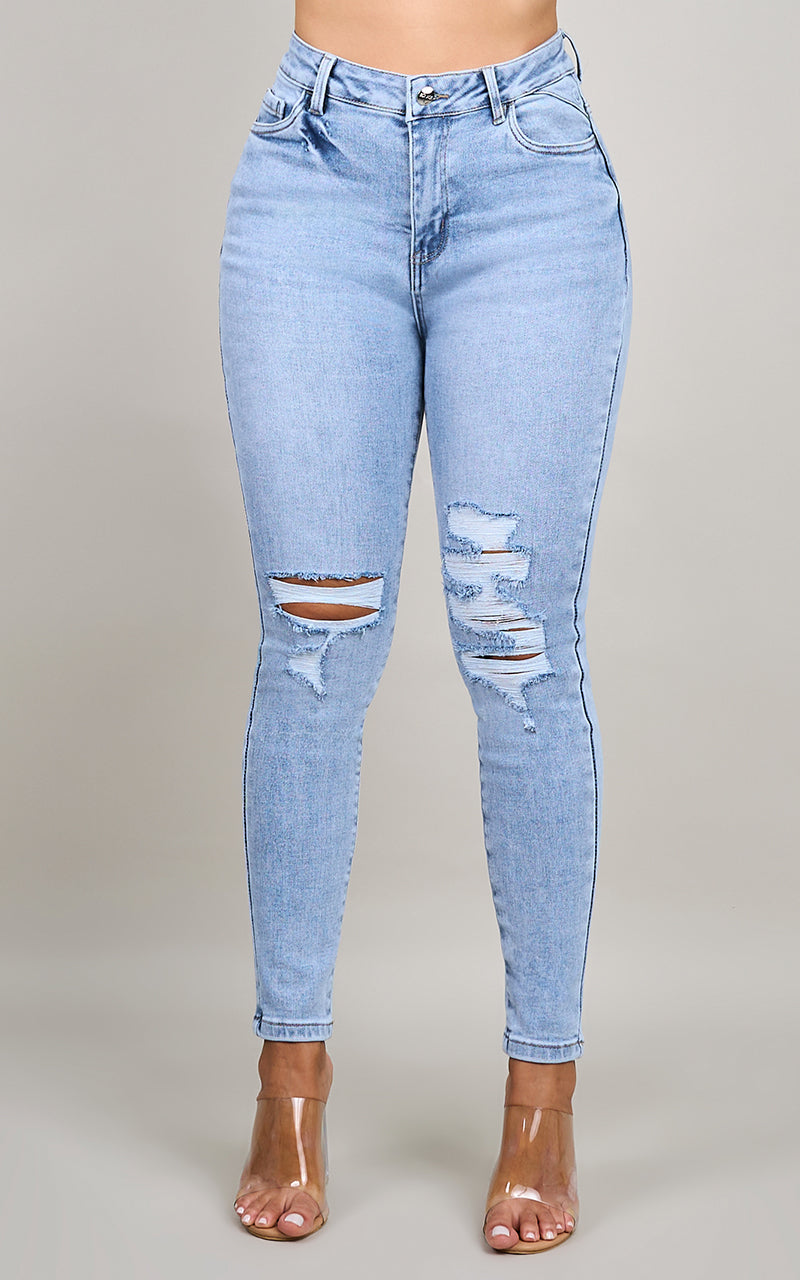 BASIC SKINNY ANKLE JEANS
