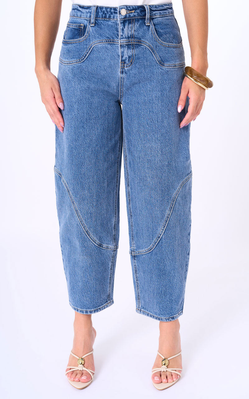 JEANS BARREL TIRO ALTO