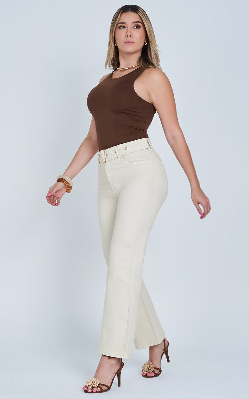 JEANS STRAIGHT CROPPED