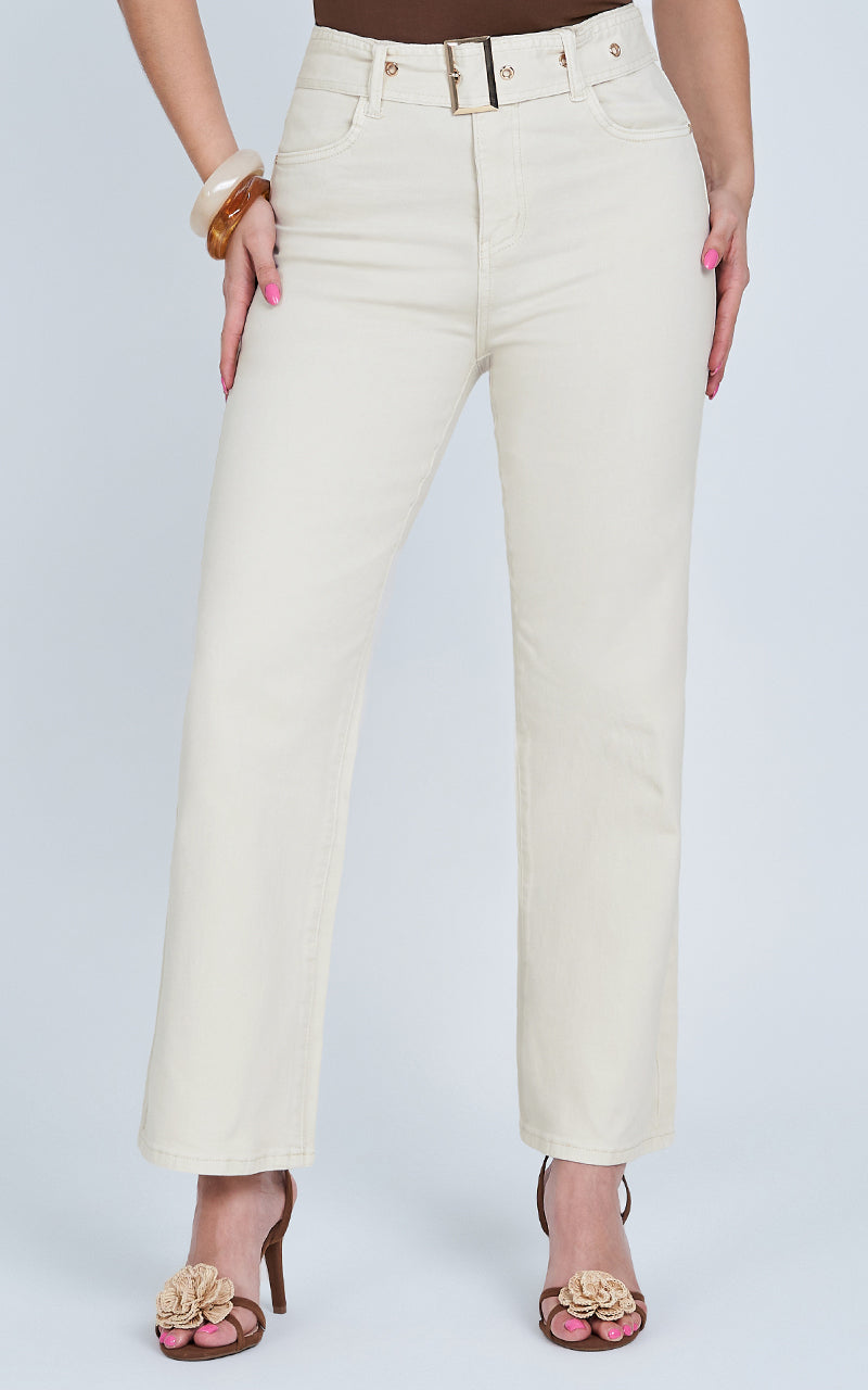 JEANS STRAIGHT CROPPED